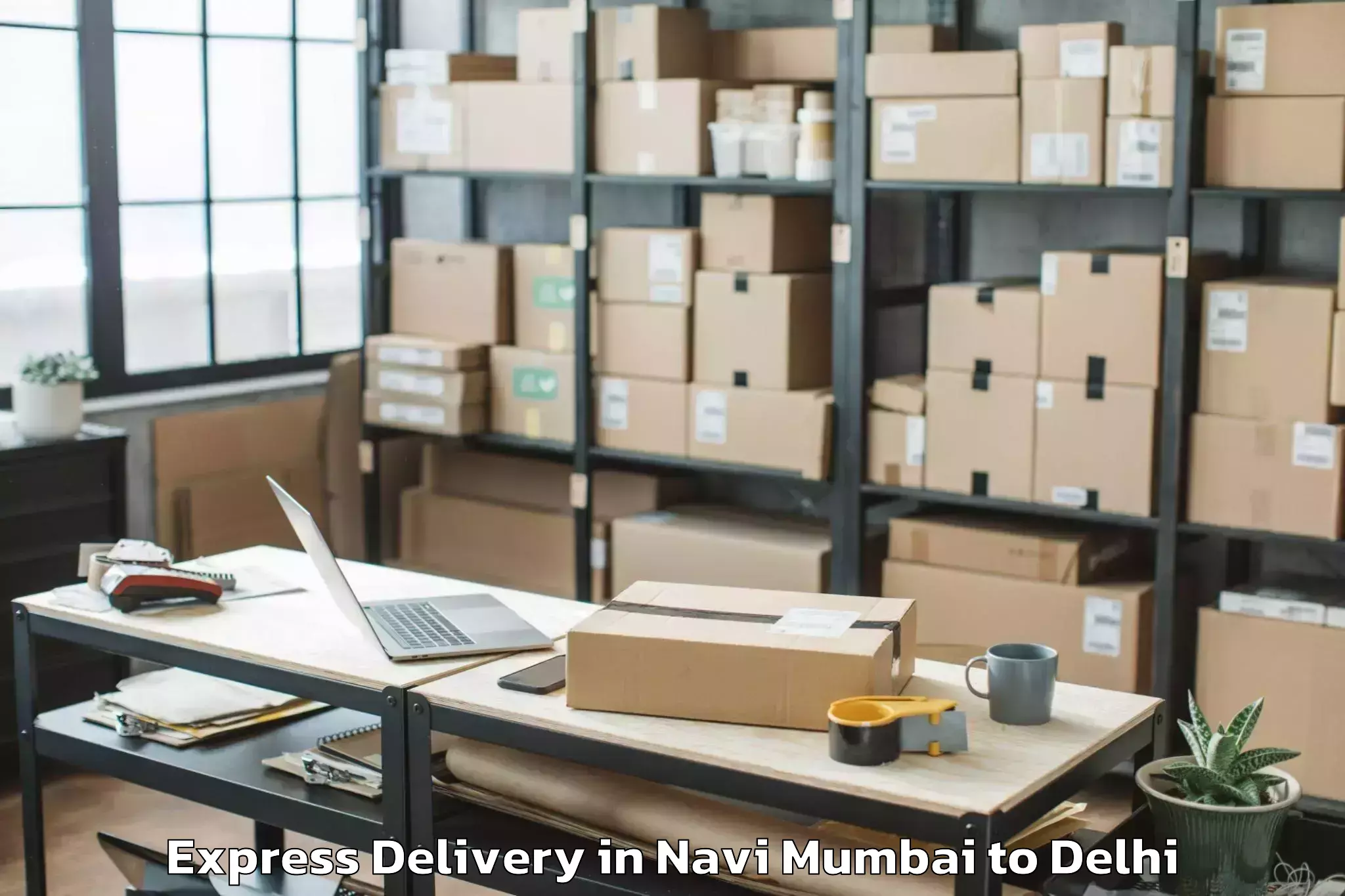 Quality Navi Mumbai to Rajouri Garden Express Delivery